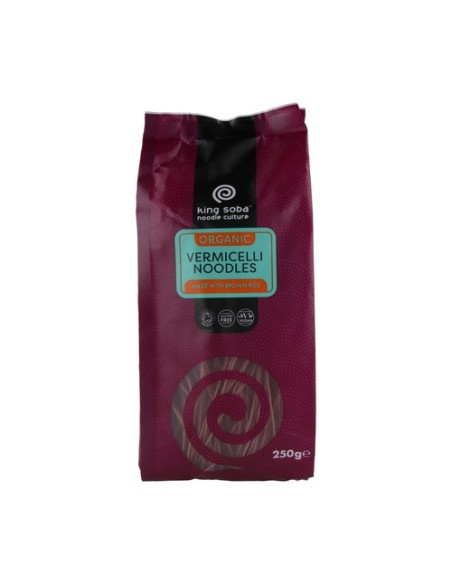 Fideos Vermicelli Integral sin Gluten BIO 250 g King Soba