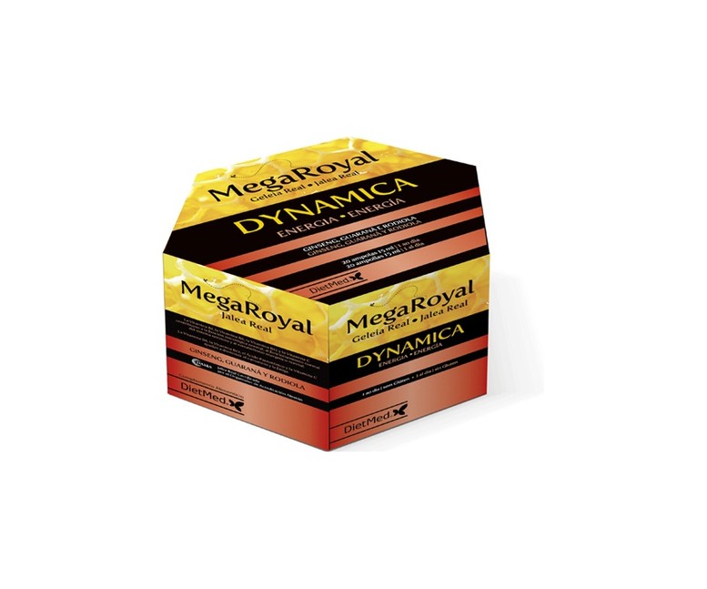 Jalea Mega Royal Dynamic 20 ampollas de 15ml Dietmed