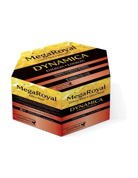 Jalea Mega Royal Dynamic 20 ampollas de 15ml Dietmed