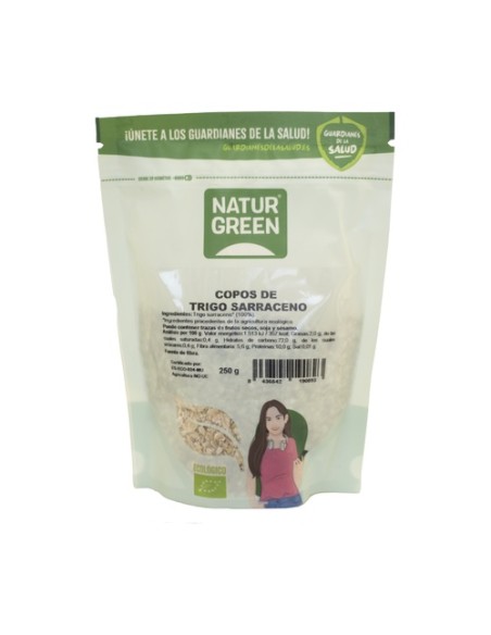Copos de trigo sarraceno sin gluten 250 g (Trigo) NaturGreen