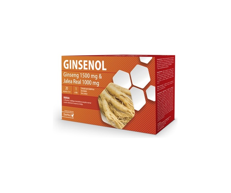 Ginsenol 20 ampollas de 15ml Dietmed