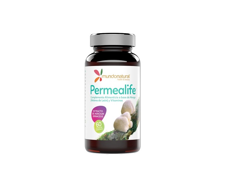Permealife melena de leon 60 cápsulas Mundonatural