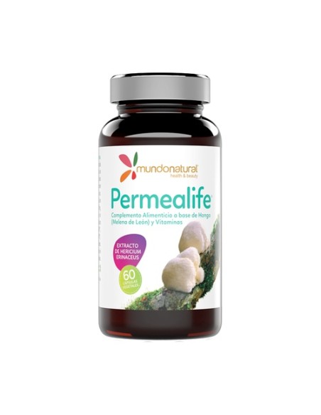 Permealife melena de leon 60 cápsulas Mundonatural