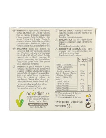 Estresal 60 cápsulas Nova Diet
