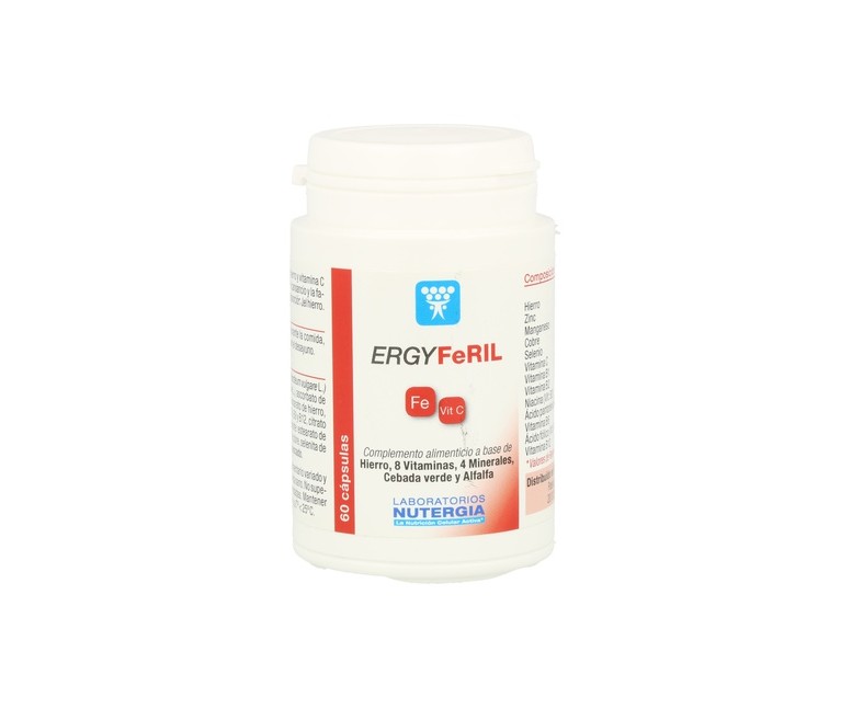 Ergyferil hierro 60 cápsulas Nutergia