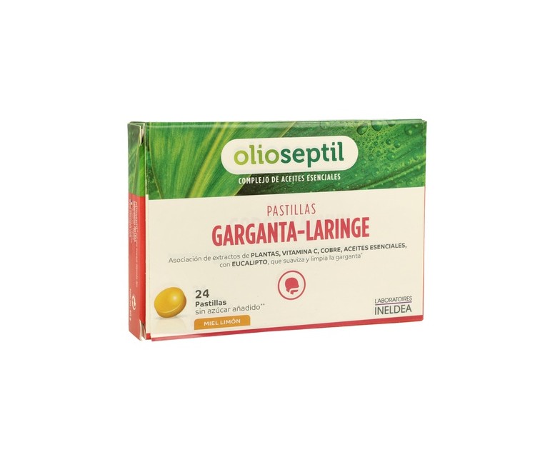 Olioseptil garganta y laringe (miel y limón) 24 pastillas (Limón - Miel) Olioseptil