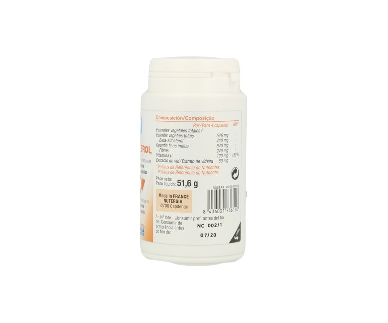 Ergysterol colesterol 100 cápsulas Nutergia