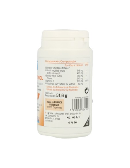 Ergysterol colesterol 100 cápsulas Nutergia