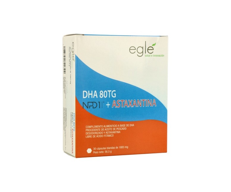DHA / NPD1 80TG Astaxantina 30 cápsulas Egle