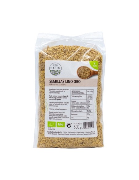 Semillas de lino oro Eco 500 g Eco Salim