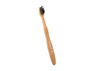Cepillo de dientes de madera para adultos suave blanco