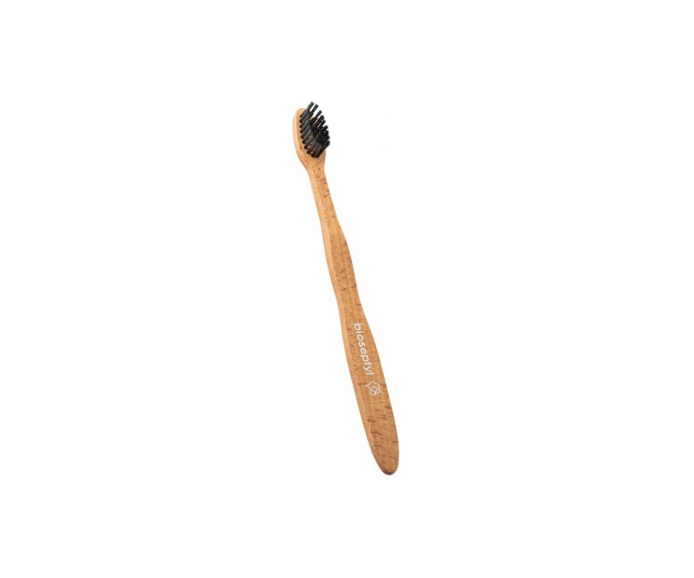 Cepillo de dientes de madera para adultos suave blanco 1 unidad Bioseptyl