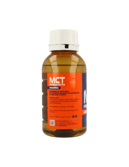 Mct Liquid (Triglicéridos de cadena media) 500 ml Mega Plus