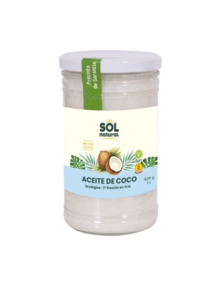 Aceite de coco Bio 1 L de aceite Sol Natural