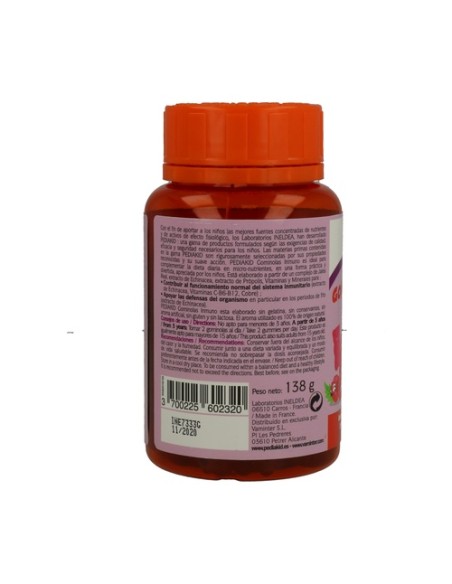 Pediakid Gominolas Inmuno (Sabor Frambuesa) 60 gominolas (Frambuesa) Pediakid