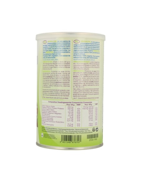 Vegenutril proteína vegetal cacao y avellana 300 g de polvo Nutergia