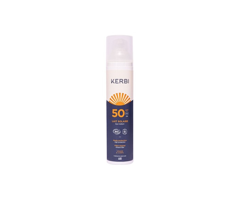 Leche solar SPF50 Bio 100 ml de crema Kerbi