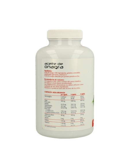 Aceite de Onagra 450 cápsulas Plantis