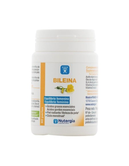 Bileina onagra y omega 6 vegetal 60 perlas Nutergia