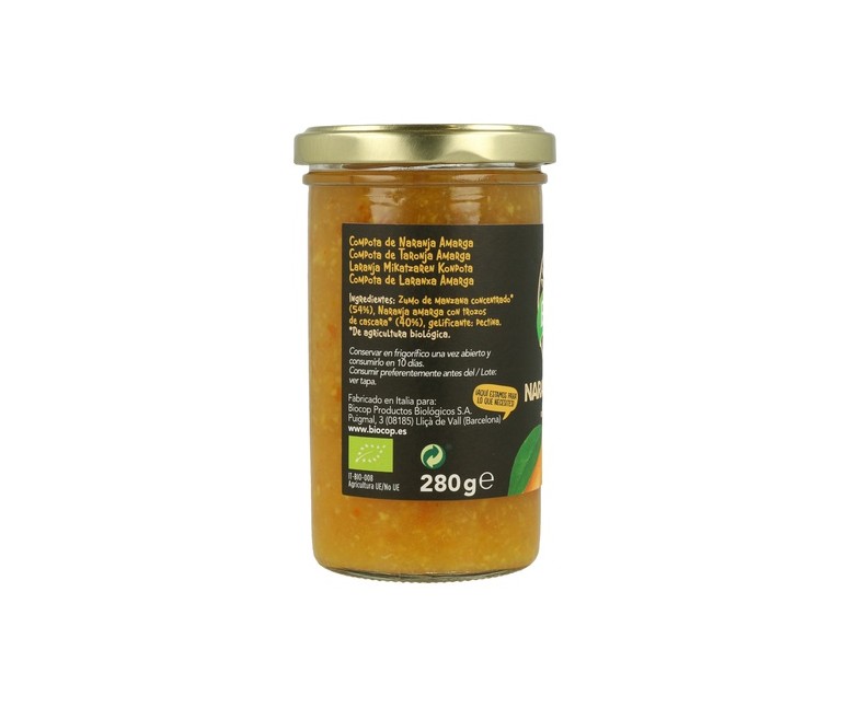 Compota de Naranja Amarga Bio 280 g Biocop