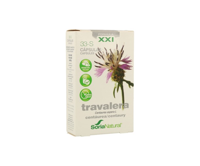 33 S Travalera (Fórmula XXI) 30 cápsulas Soria Natural