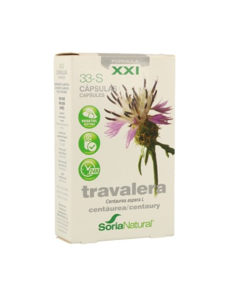 33 S Travalera (Fórmula XXI) 30 cápsulas Soria Natural