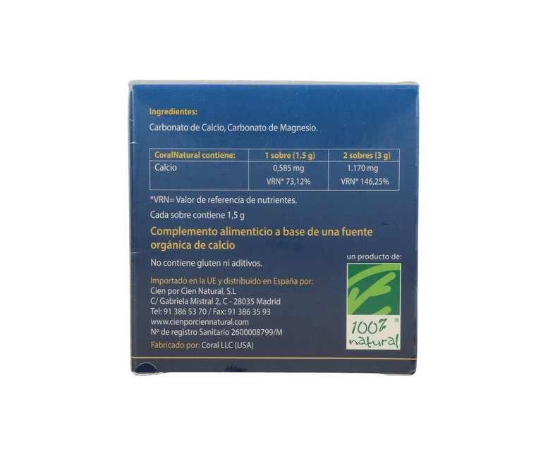Coralnatural 30 sobres de 2g 100% Natural