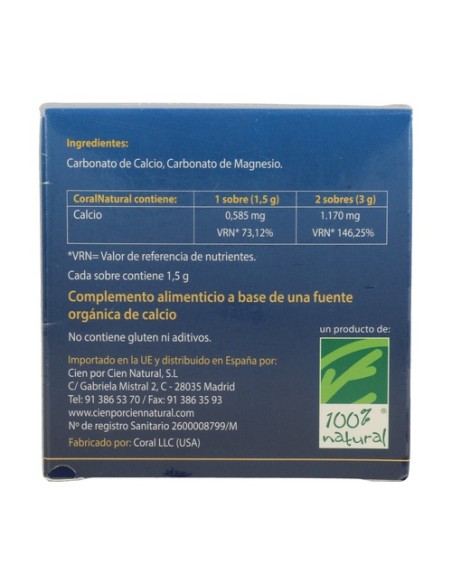 Coralnatural 30 sobres de 2g 100% Natural