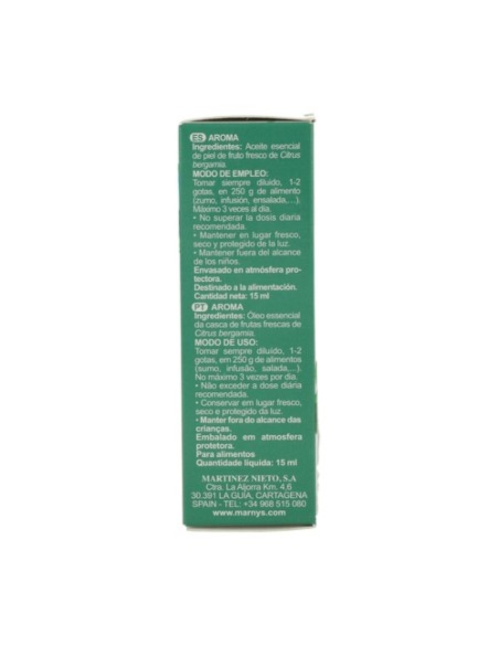 Aceite Esencial de Bergamota 15 ml de aceite esencial MARNYS®
