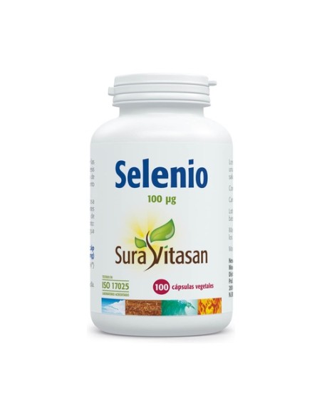 Sura Vitasan Selenio L-Selenometionina 100 cápsulas de 100μg Sura Vitasan