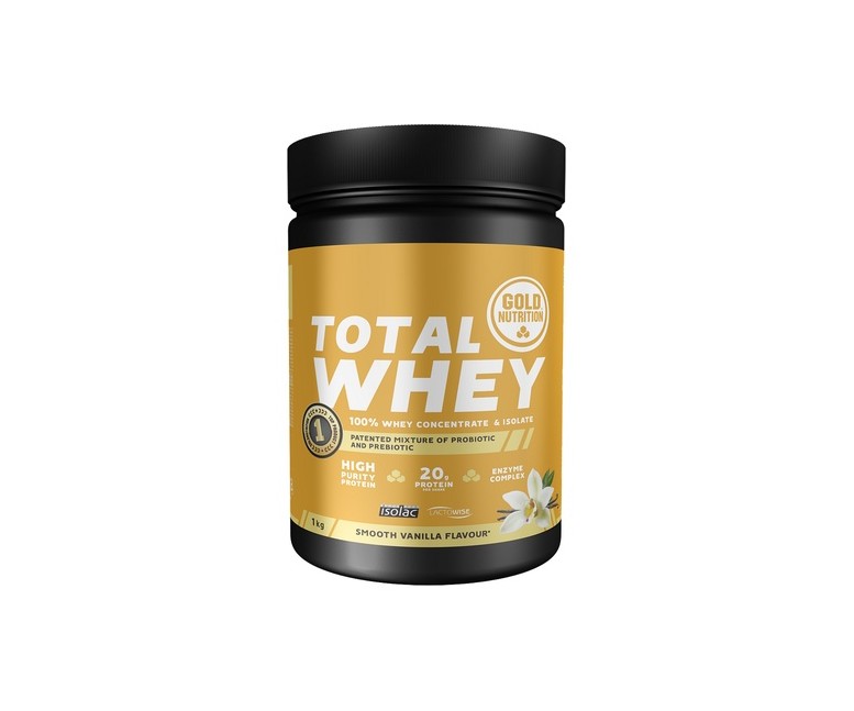 Total Whey Vainilla 1 kg de polvo (Vainilla) Gold Nutrition