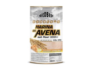 Harina de avena tarta de manzana