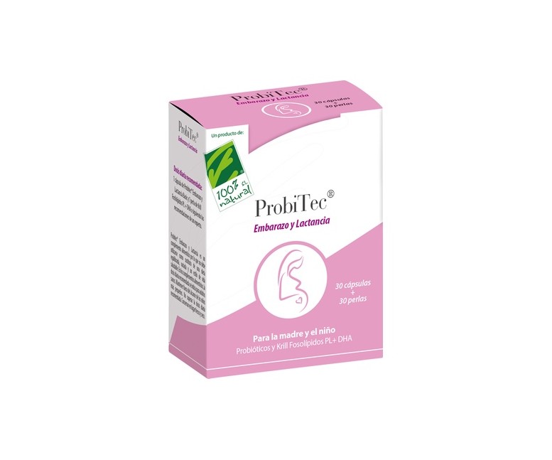Probitec embarazo y lactancia 30 cápsulas 100% Natural