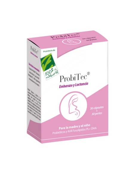 Probitec embarazo y lactancia 30 cápsulas 100% Natural