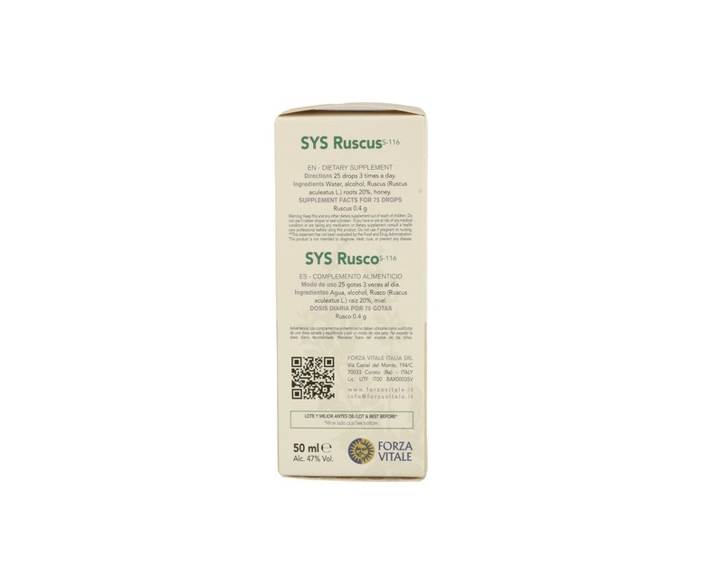 Sys Rusco 50 ml Forza Vitale