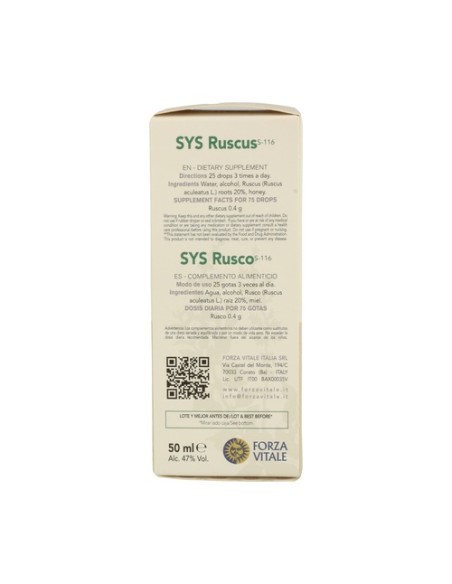 Sys Rusco 50 ml Forza Vitale