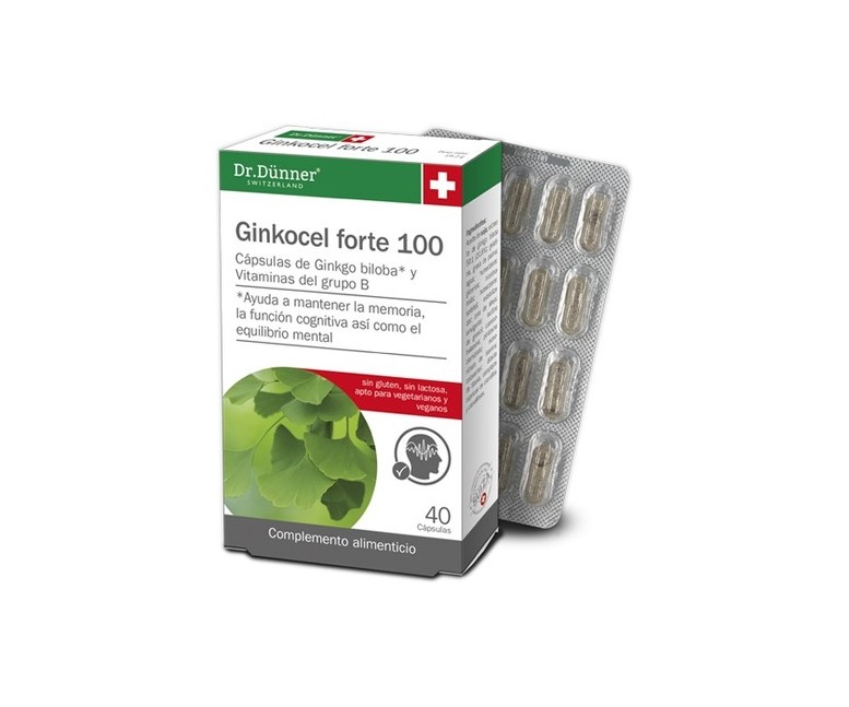 Ginkocel Forte 100 Dr.Dunner 40 cápsulas Dr. Dünner