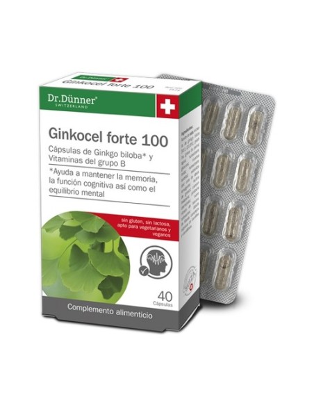 Ginkocel Forte 100 Dr.Dunner 40 cápsulas Dr. Dünner