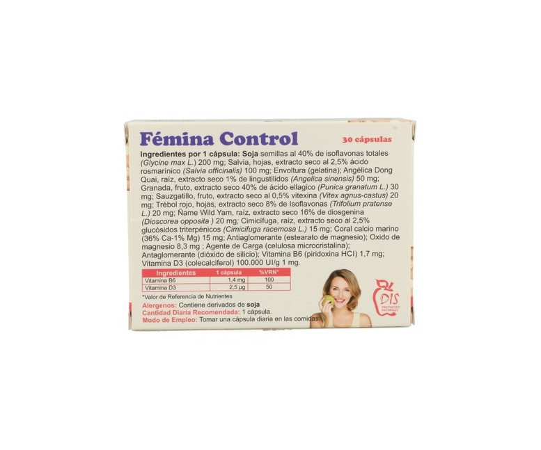 Femina Control ( antiguo Estrogenol) 30 cápsulas de 500mg Dis