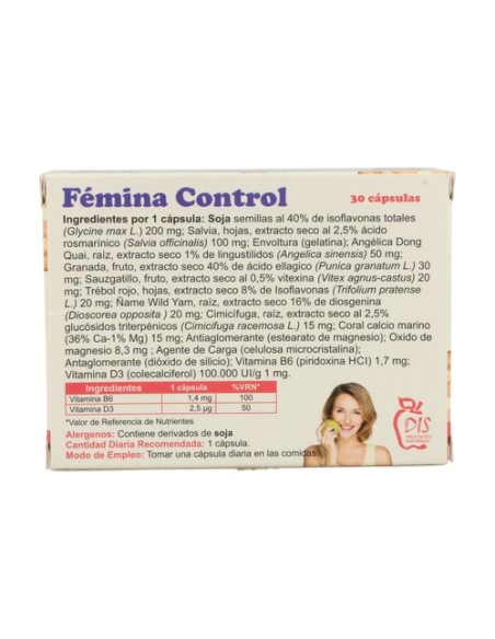 Femina Control ( antiguo Estrogenol) 30 cápsulas de 500mg Dis