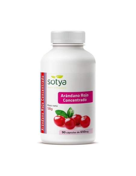 Arándano rojo con hibisco y probióticos 90 cápsulas vegetales de 690mg Sotya