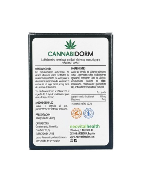 Cannabidorm 30 cápsulas Neo