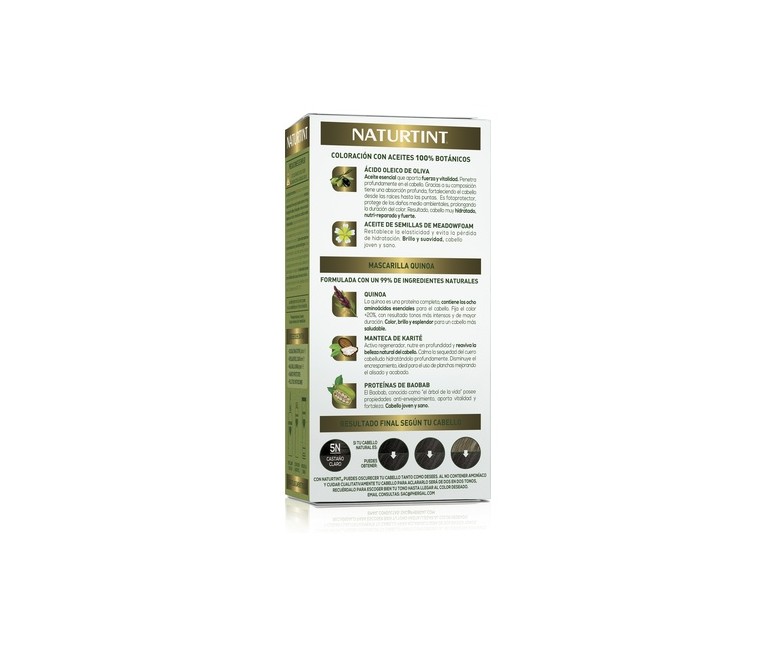 Naturtint Coloración Con Quinoa 5N - Castaño Claro 1 unidad Naturtint