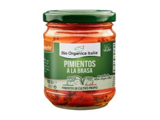 Pimientos a la brasa en aceite