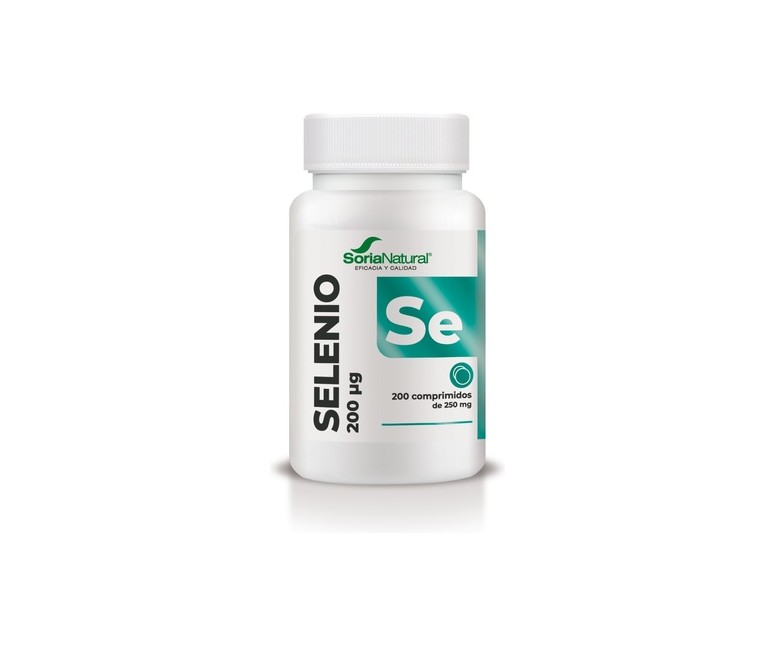 Selenio liberación sostenida 200 comprimidos de 250mg Soria Natural