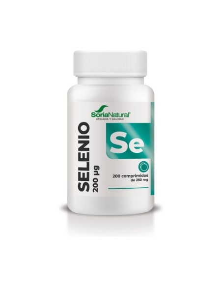Selenio liberación sostenida 200 comprimidos de 250mg Soria Natural