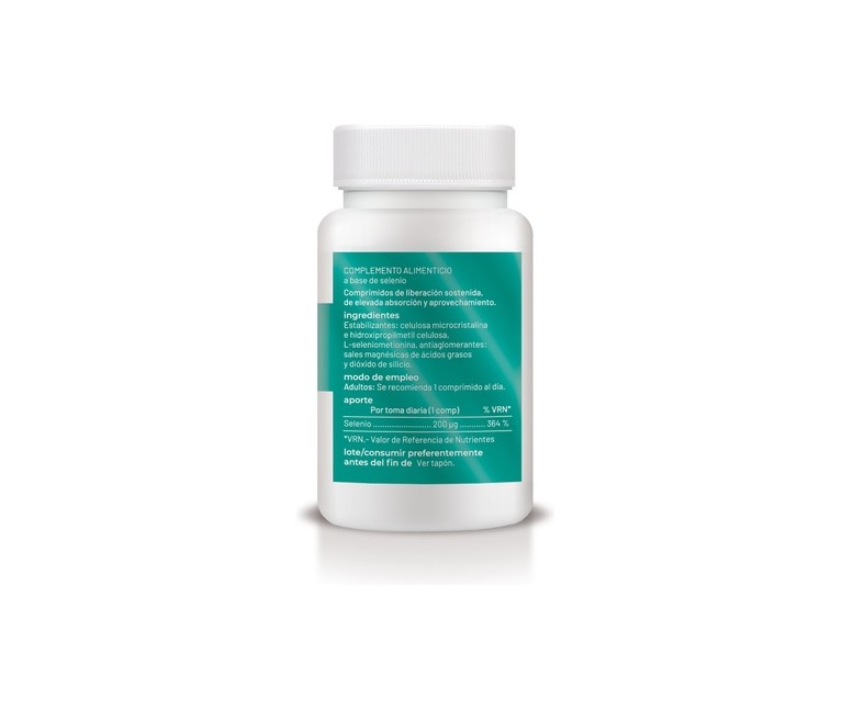 Selenio liberación sostenida 200 comprimidos de 250mg Soria Natural