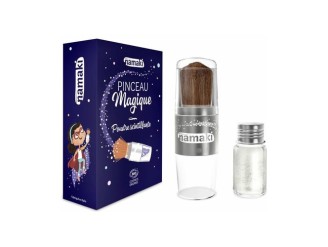 Pincel Mágico Polvo Brillante Color Plata
