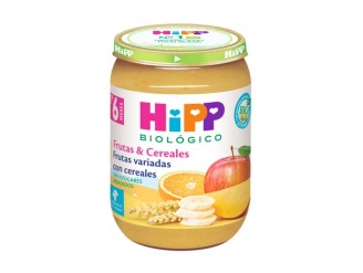Tarrito de frutas variadas con cereales Bio 4m+