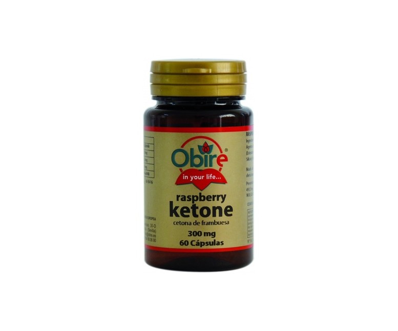 Cetona de Frambuesa 60 cápsulas de 300mg Obire